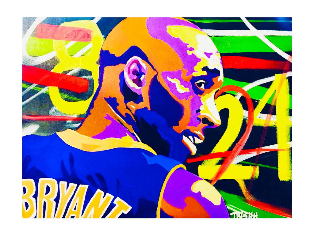 Kobe Bryant painting 8/24 ￼