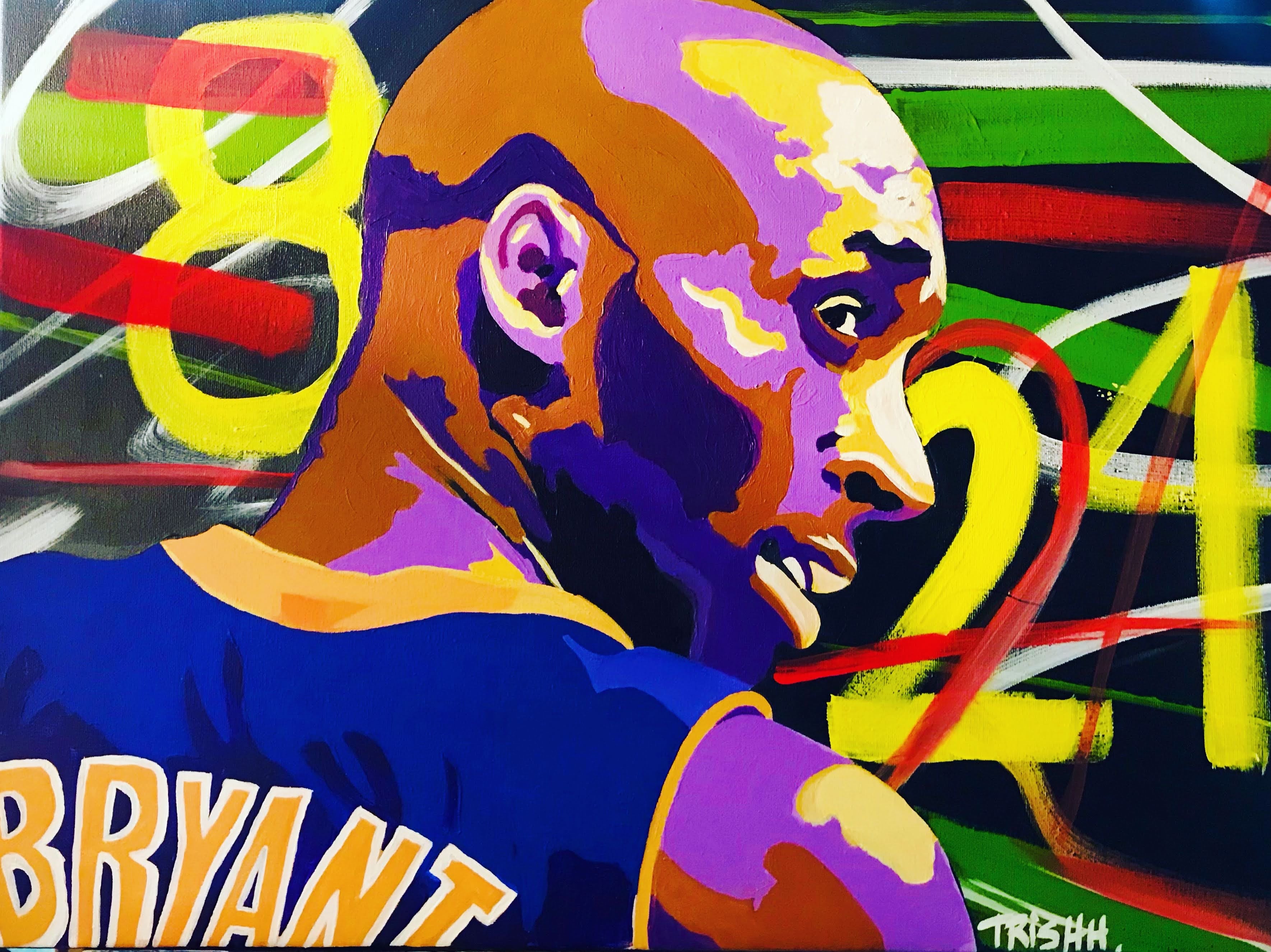 Kobe Bryant painting 8/24 ￼